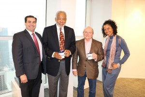 Miami Partner in Charge, Frank Rodriguez; Dr. Bruce Trotman; Credit Union Practice Group Chair, Michael D. Lozoff; and, Associate Greta Trotman. 