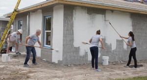 On Saturday, February 20, Shutts & Bowen attorneys and staff joined more than 2,000 volunteers and the Habitat for Humanity of Greater Miami for its annual Blitz Build, an accelerated construction event where 10 new homes are completed in two weeks for low-income partner families in the Perrine area of South Miami-Dade. 