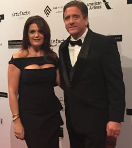 Partner Aliette Rodz and spouse at the BrazilFoundation Annual Gala.