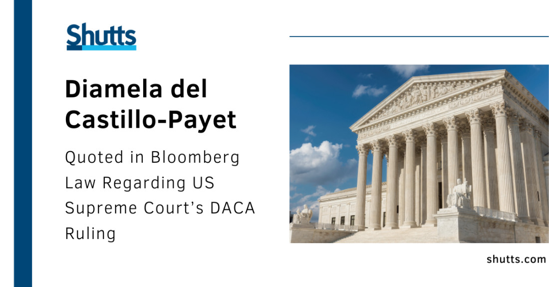 Diamela del Castillo-Payet Quoted by Bloomberg Law