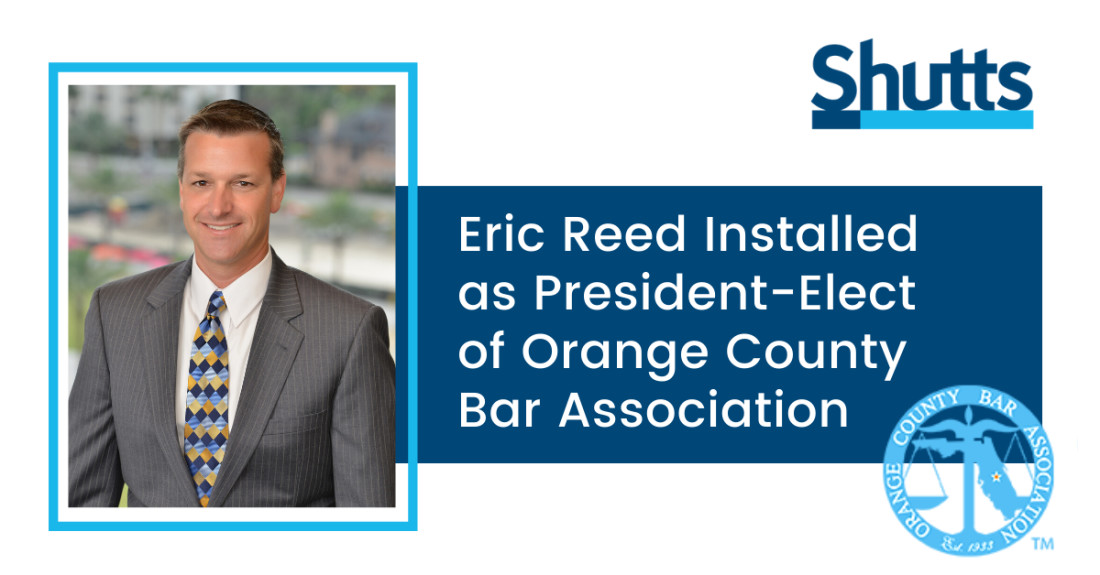 Eric Reed Installed as President-Elect of Orange County Bar Association
