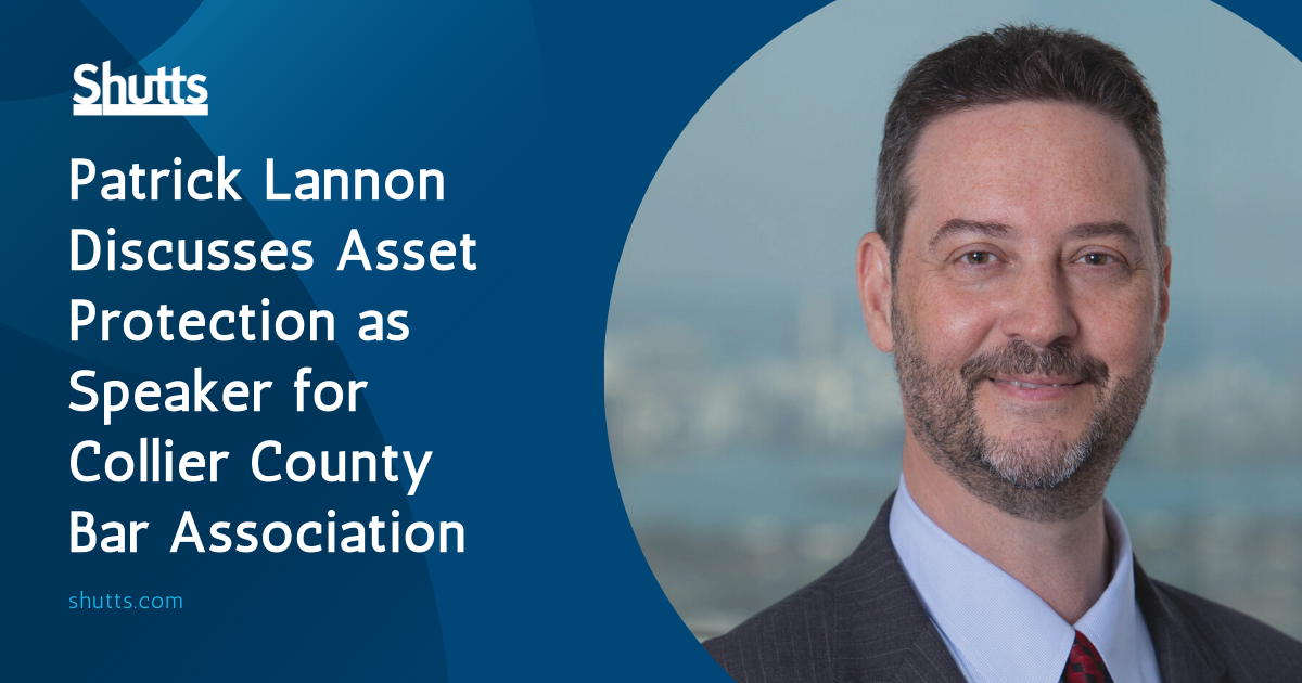 Patrick Lannon presents on Asset Protection to CCBA