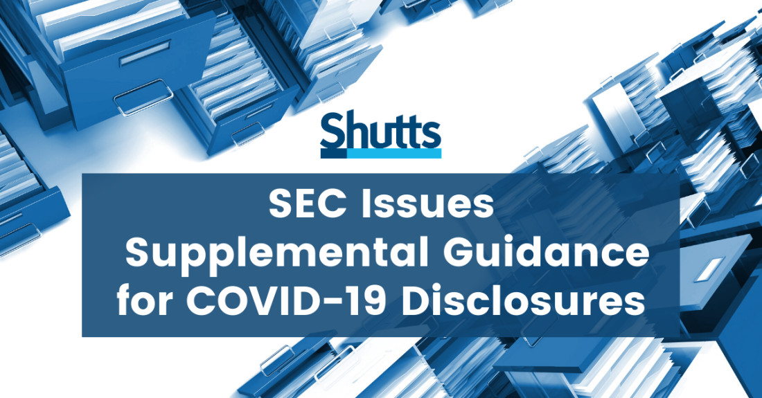 SEC Issues Supplemental Guidance for COVID-19 Disclosures