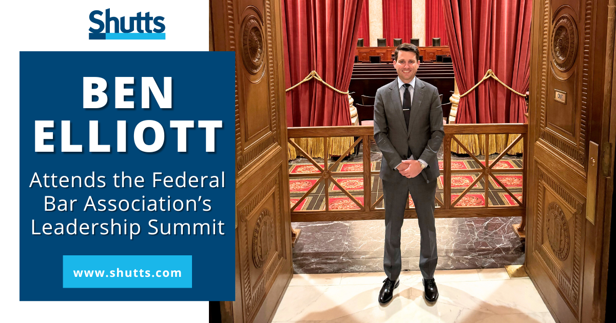 Benjamin Elliott Attends the Federal Bar Association’s Leadership Summit