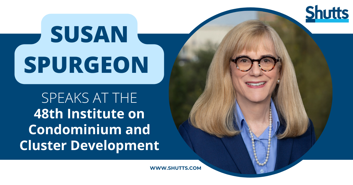 Susan Spurgeon Speaks at the 48th Institute on Condominium and Cluster Development
