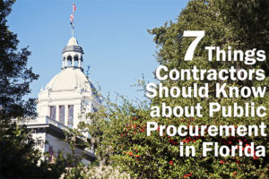 7 things contractors should know about public procurement in Florida