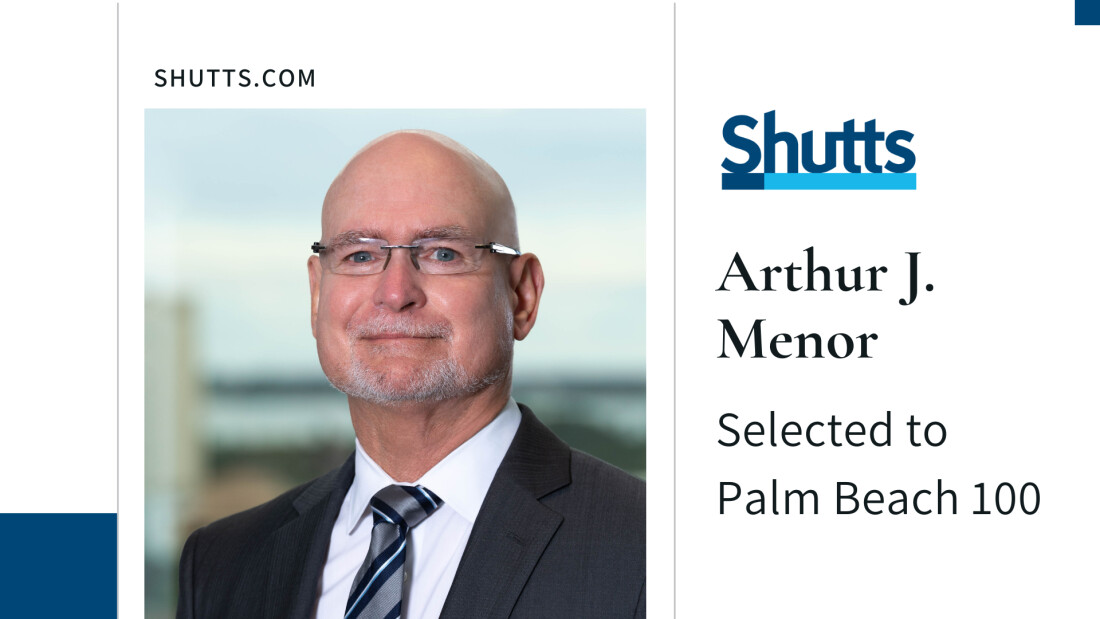 Art Menor Included in Palm Beach 100