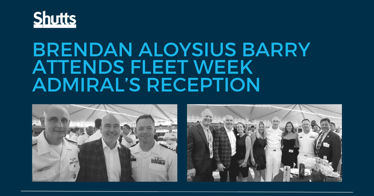 Brendan Aloysius Barry Attends Fleet Week Admiral’s Reception