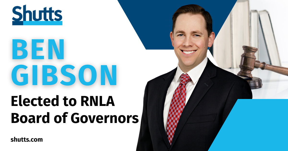 Ben Gibson Elected to RNLA Board of Governors