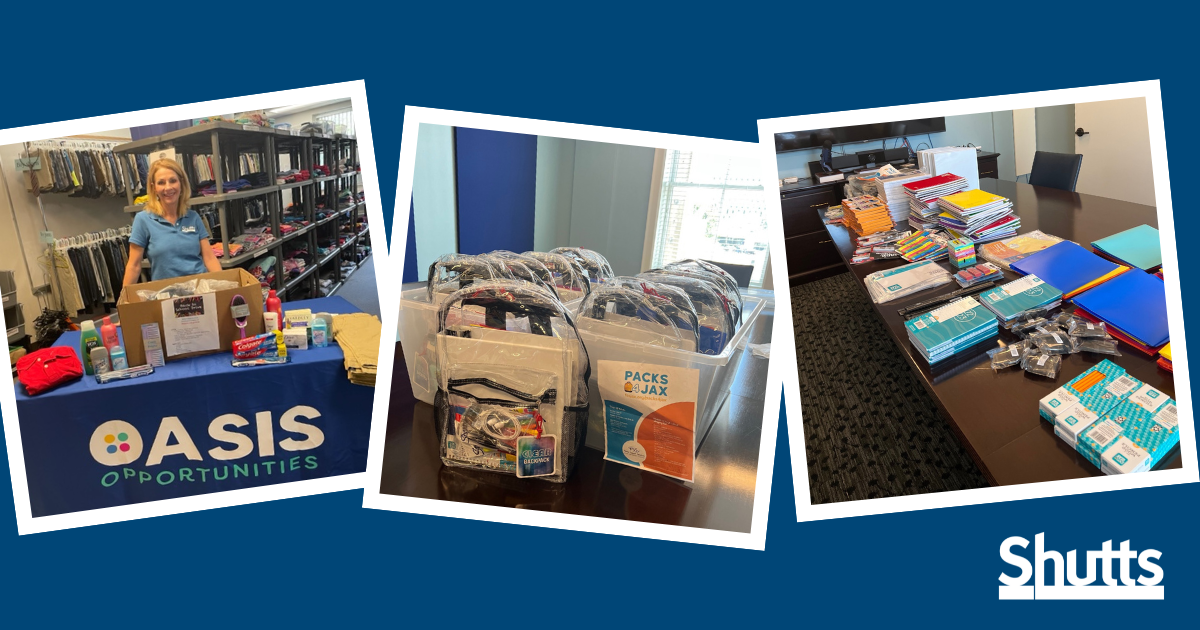 Shutts & Bowen Collects School Supplies for Florida Children