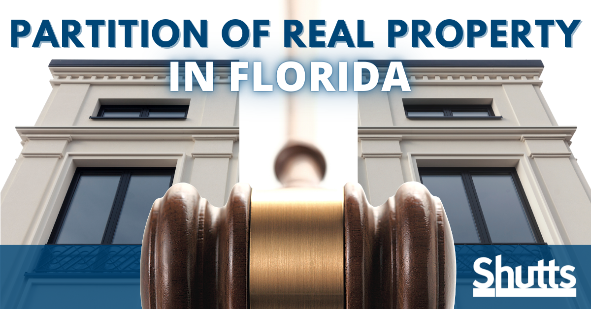 Partition of Real Property in Florida