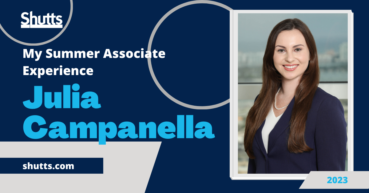 My Summer Associate Experience – Julia Campanella
