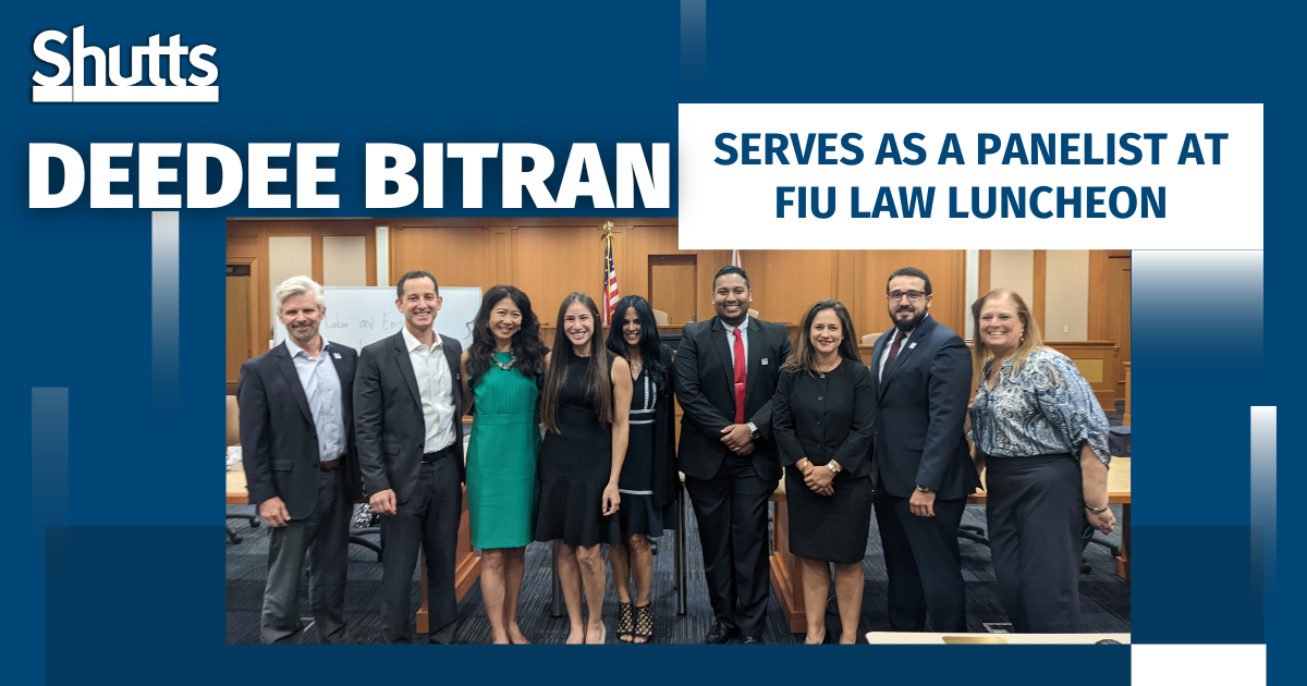 Deedee Bitran Serves as a Panelist at FIU Law Luncheon