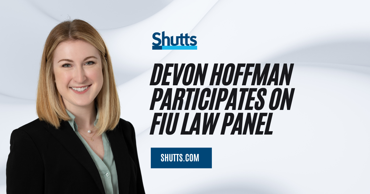 Devon Hoffman Participates on FIU Law Panel