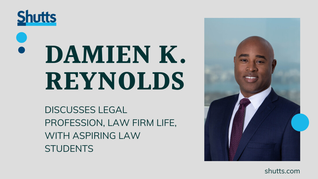 Damien Reynolds discusses law firm life with FIU Law students