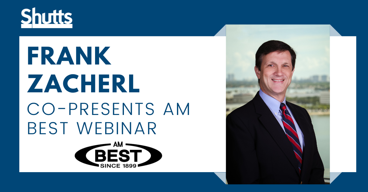 Frank Zacherl to Present on AM Best Webinar on June 10