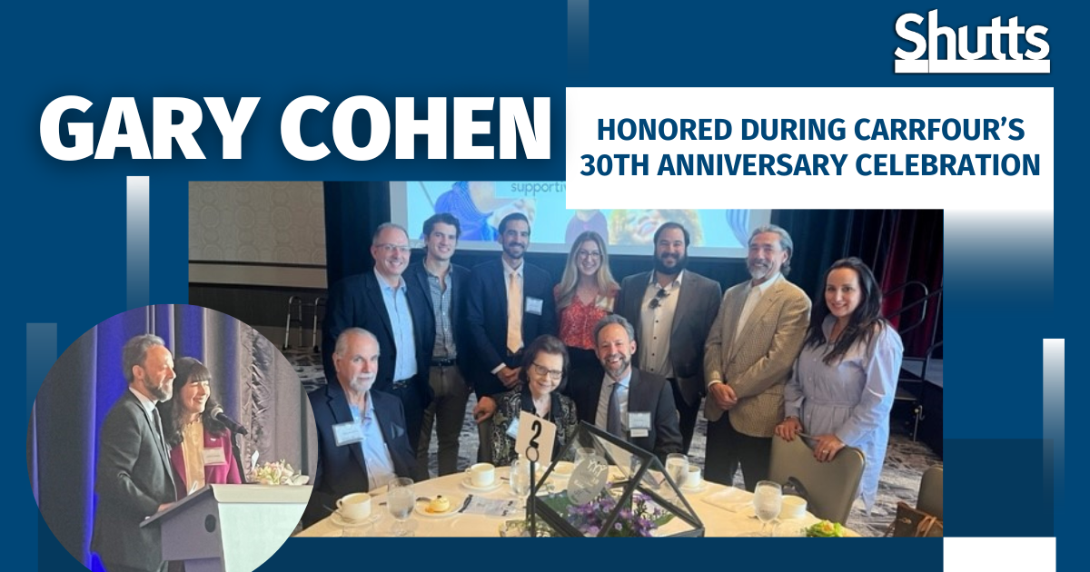 Gary Cohen Honored During Carrfour’s 30th Anniversary Celebration