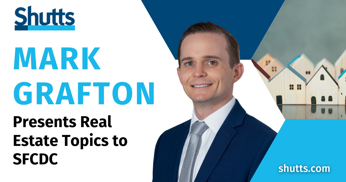 Mark Grafton Presents Real Estate Topics to SFCDC