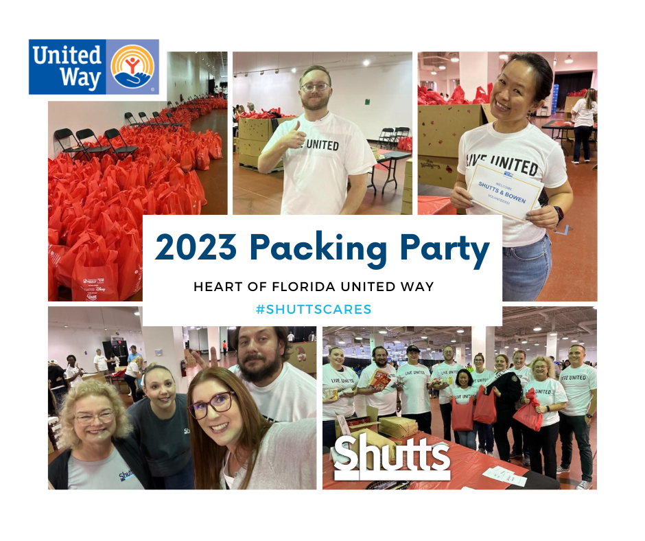 Shutts Orlando Fights Hunger with Heart of Florida United Way