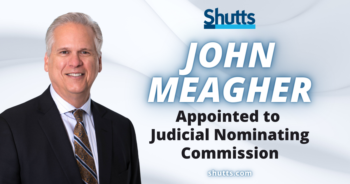 John Meagher Appointed to Judicial Nominating Commission