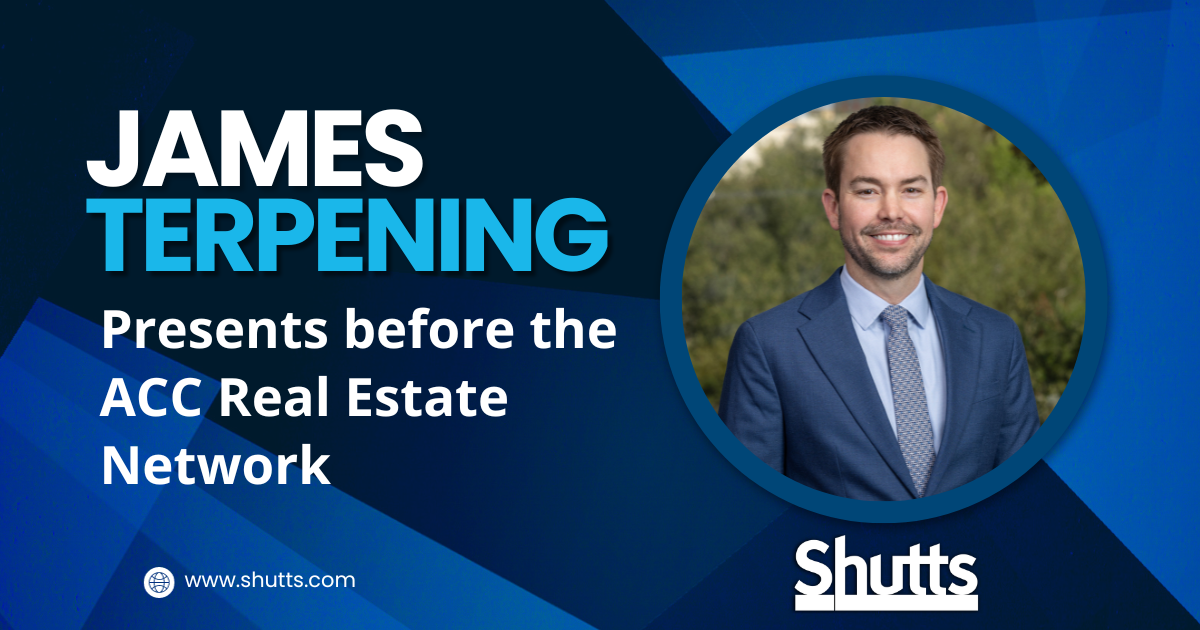 James Terpening Presents before the ACC Real Estate Network 
