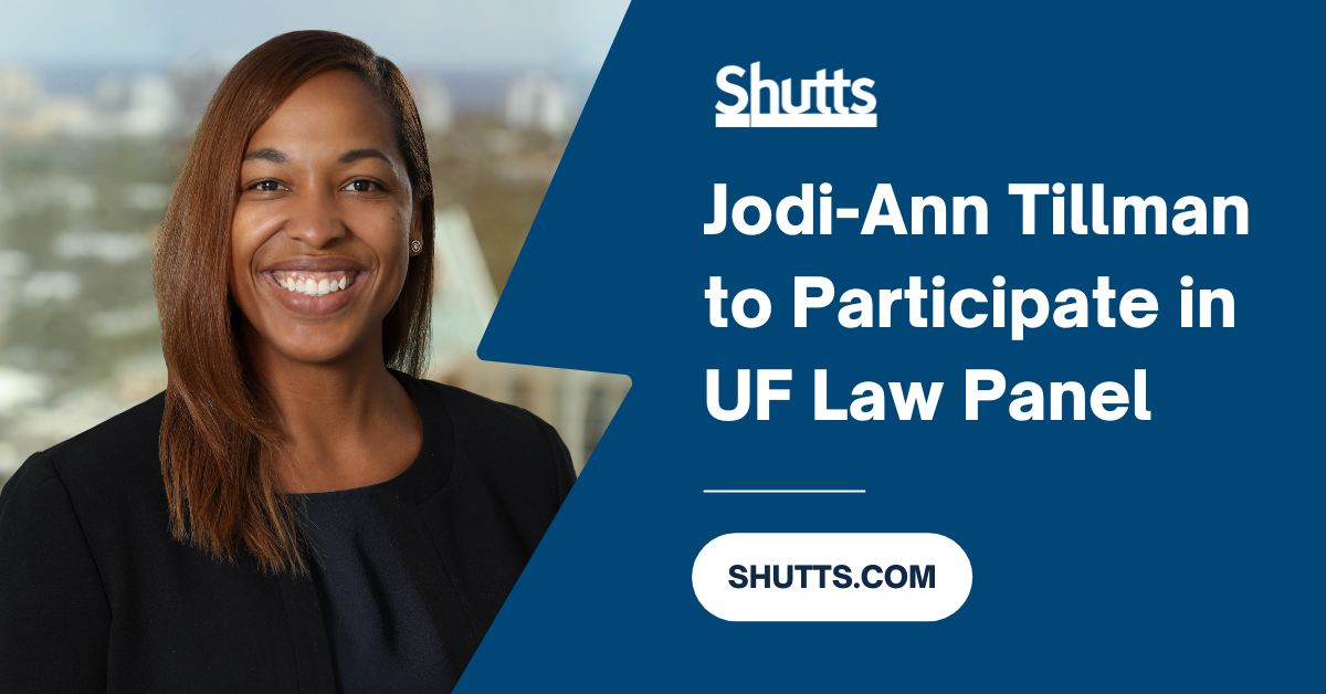 Jodi-Ann Tillman to Participate in UF Law Panel