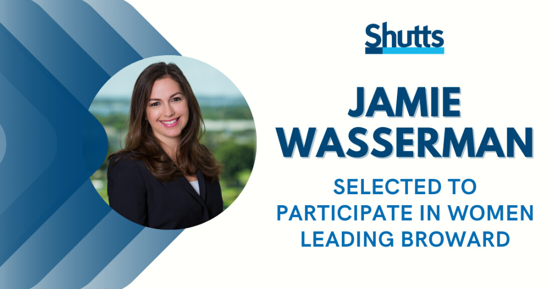Jamie Wasserman selected for Women Leading Broward
