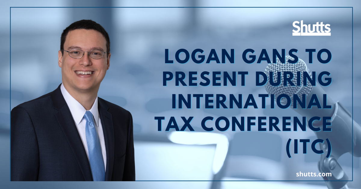 Logan Gans presents at ITC 2022