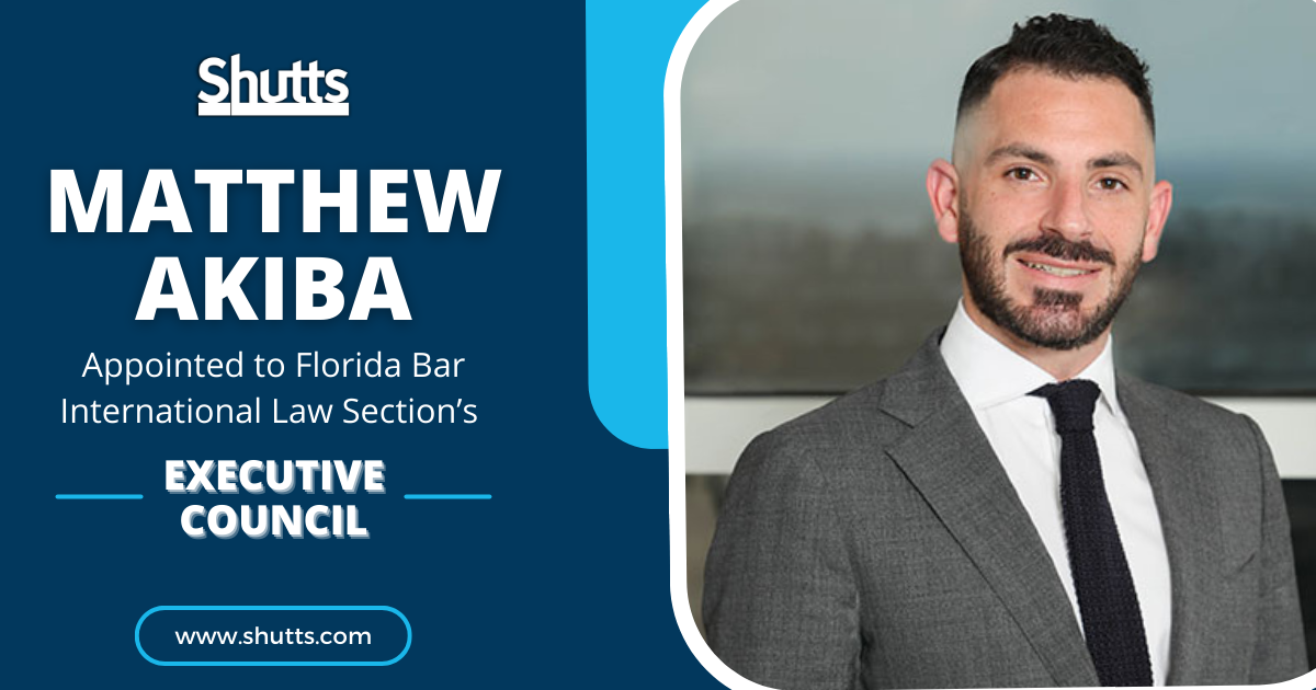 Matthew Akiba Appointed to Florida Bar ILS's Executive Council
