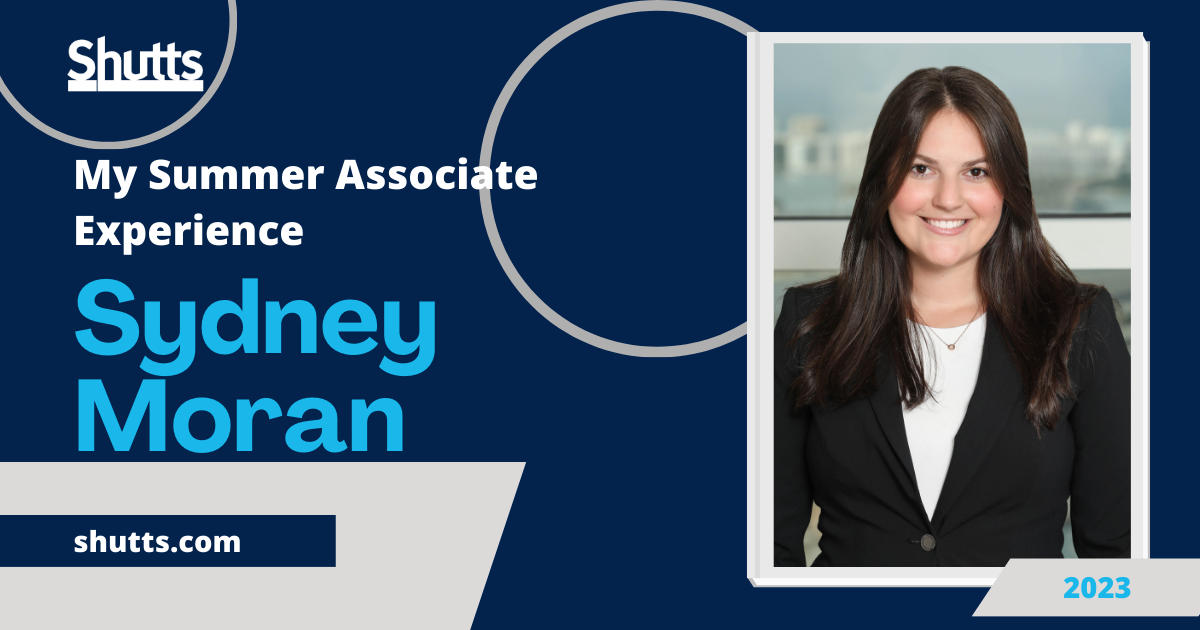 My Summer Associate Experience - Sydney Moran