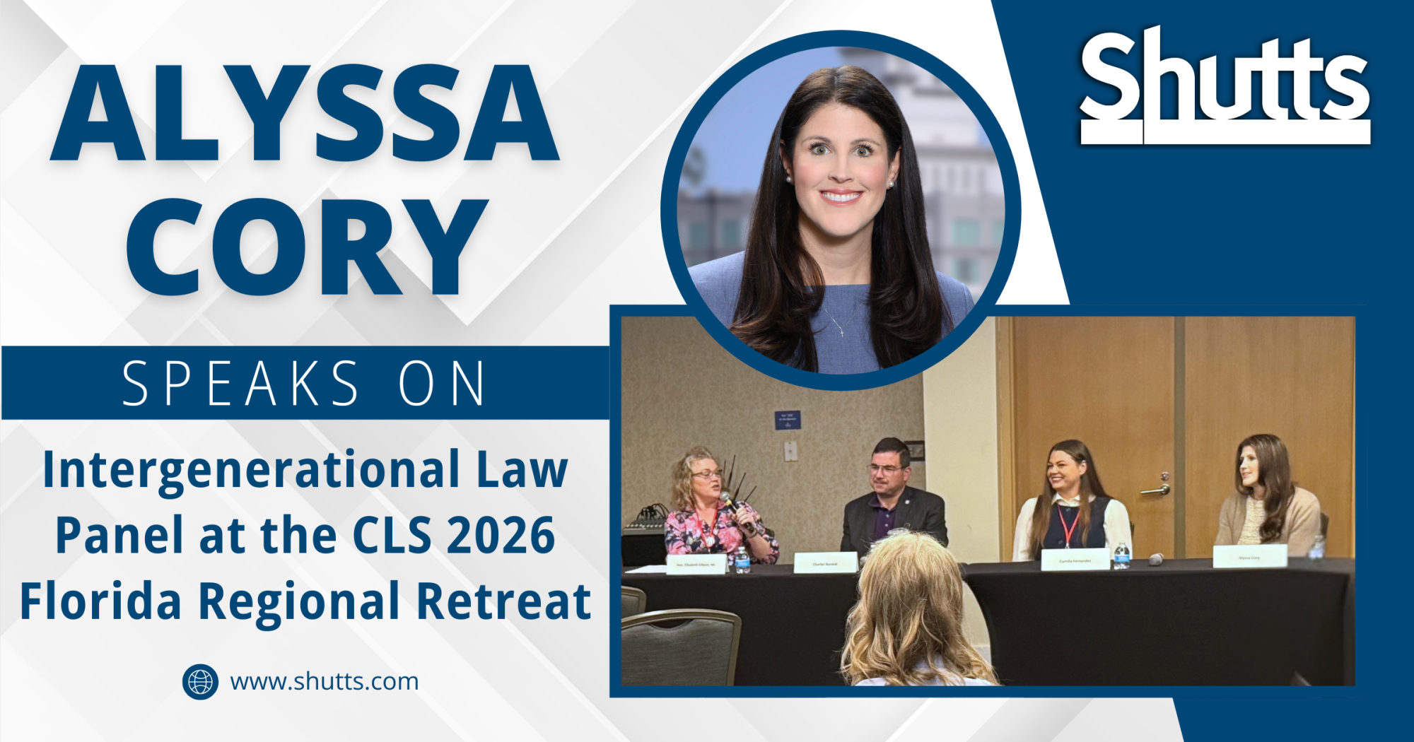 Alyssa Cory Speaks on Intergenerational Law Panel at the CLS 2026 Florida Regional Retreat Alyssa Cory Speaks on Intergenerational Law Panel at the CLS 2026 Florida Regional Retreat