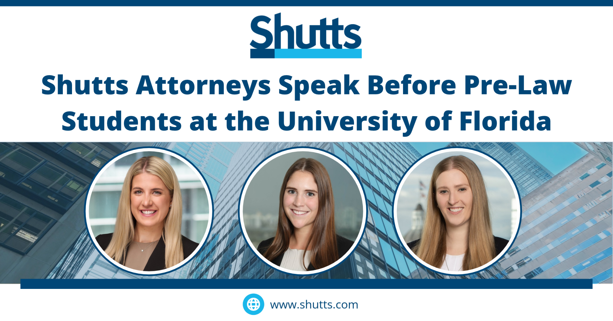 Shutts Attorneys Speak Before Pre-Law Students at the University of Florida Shutts Attorneys Speak Before Pre-Law Students at the University of Florida