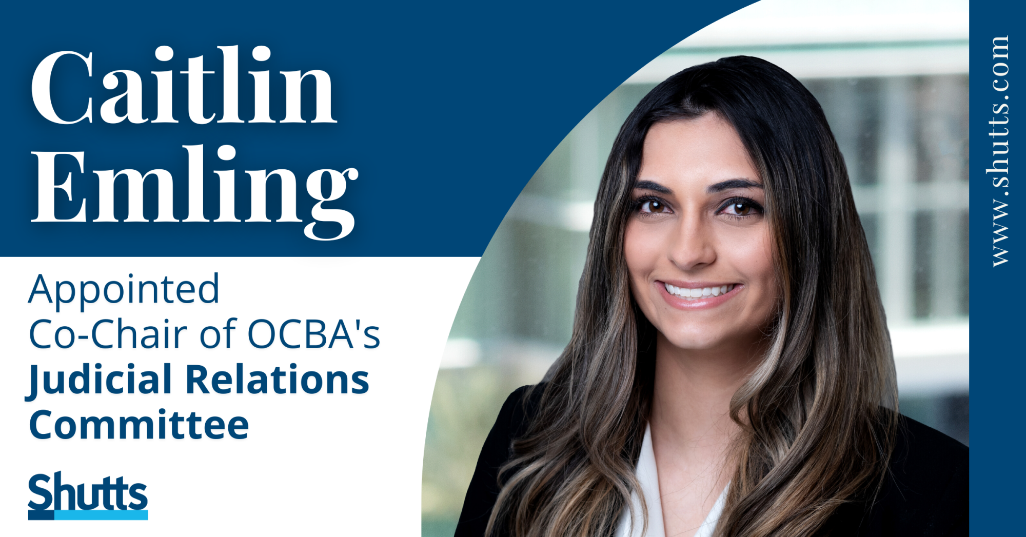 Caitlin Emling Appointed Co-Chair of OCBA Judicial Relations Committee