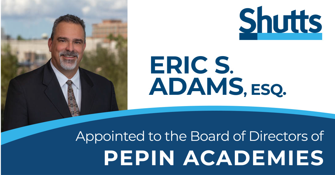 Eric Adams Appointed to the Board of Directors of Pepin Academies