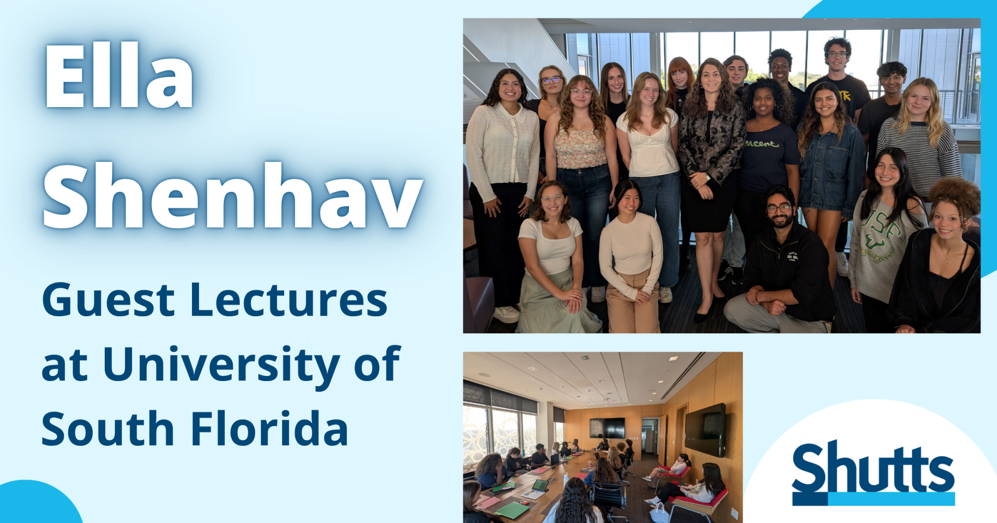 Ella Shenhav Guest Lectures at University of South Florida