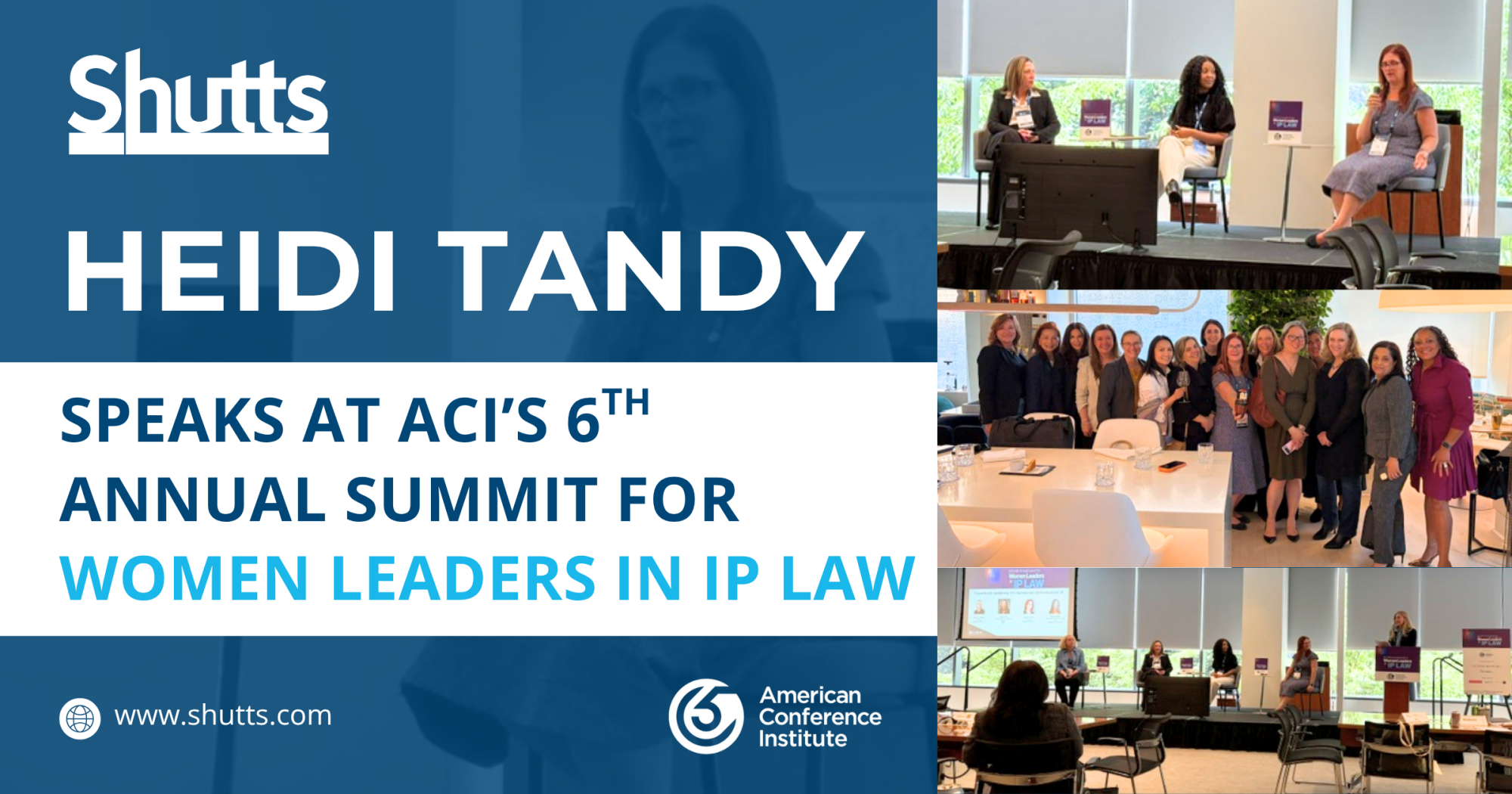 Heidi Tandy Speaks at ACI&rsquo;s 6th Annual Summit for Women Leaders in IP Law