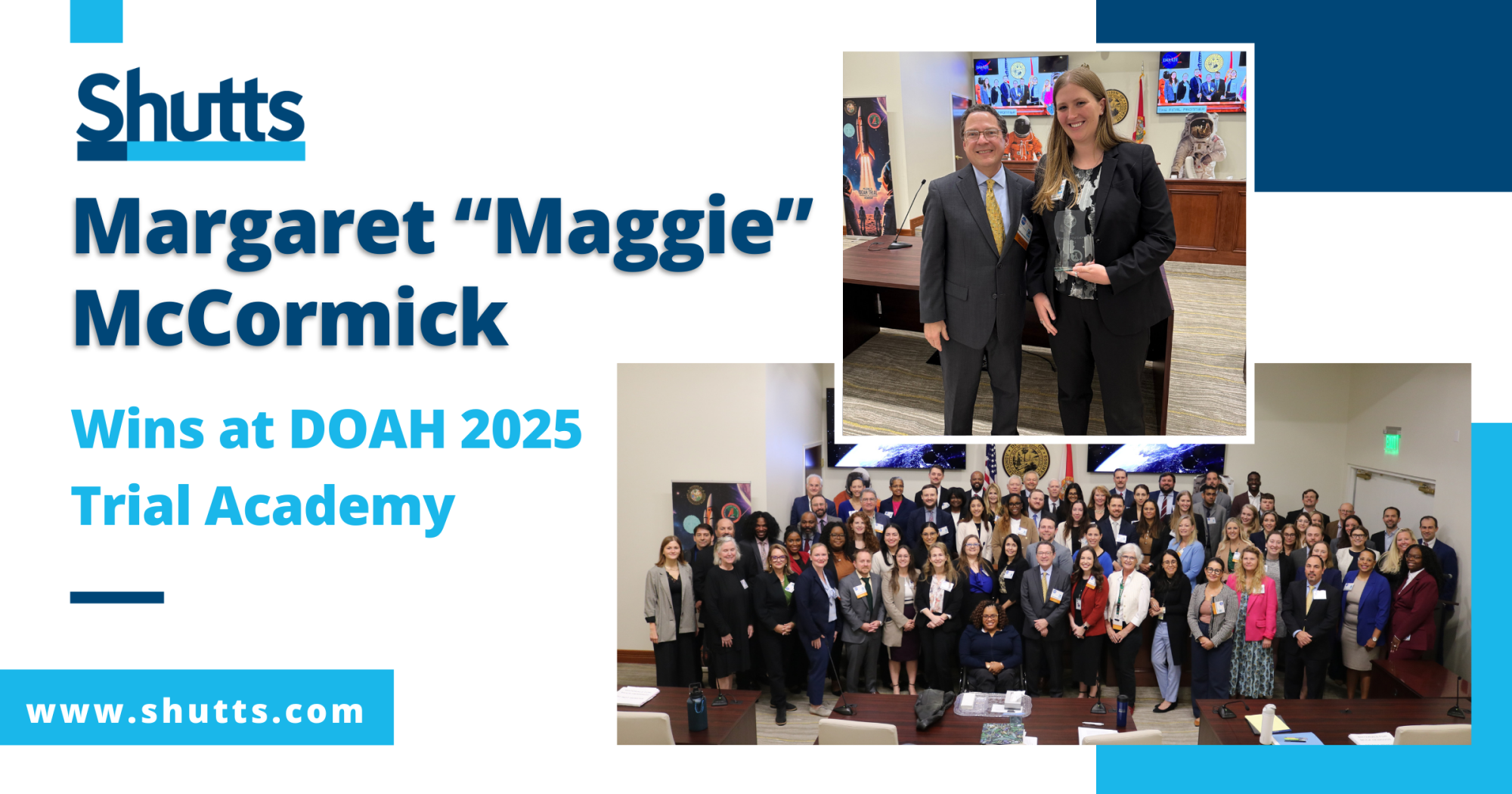 Margaret "Maggie" McCormick Wins at DOAH 2025 Trial Academy Margaret "Maggie" McCormick Wins at DOAH 2025 Trial Academy