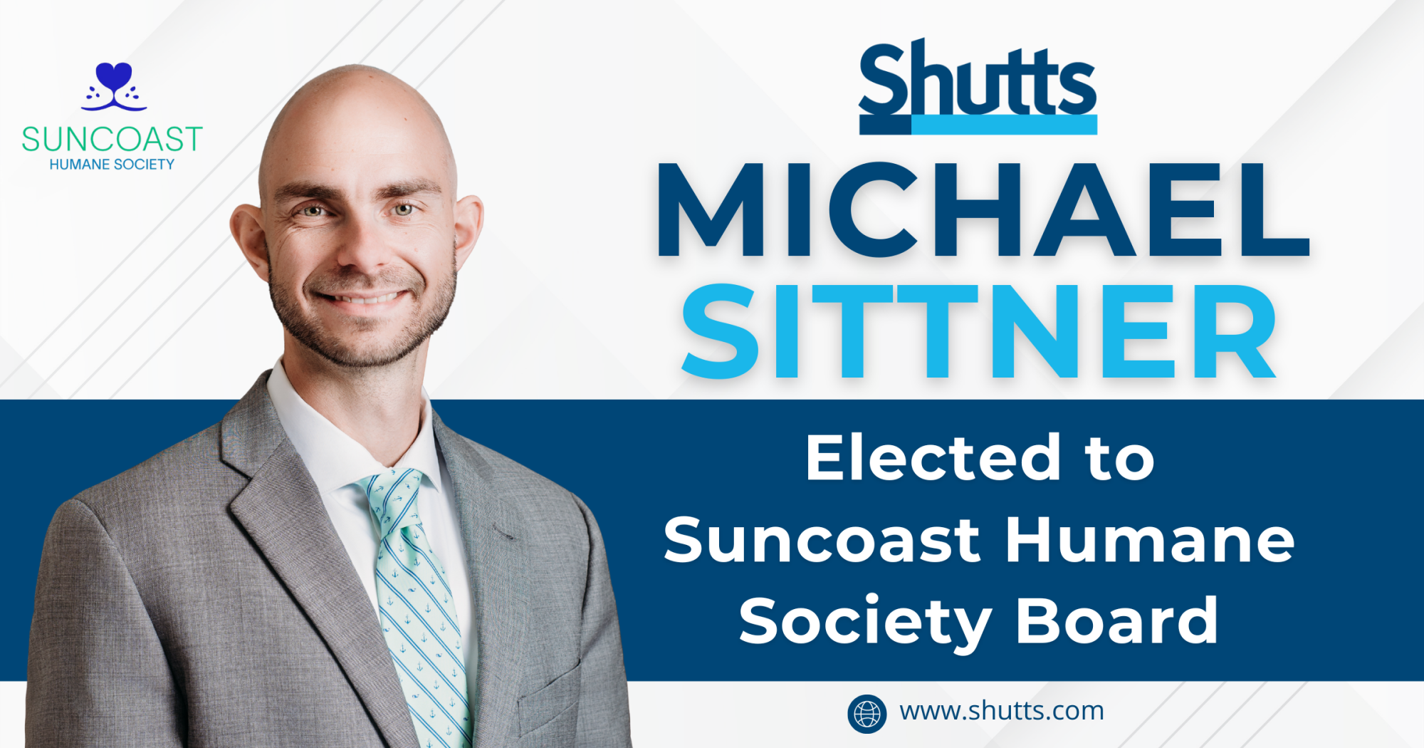 Michael Sittner Elected to Suncoast Humane Society Board Michael Sittner Elected to Suncoast Humane Society Board