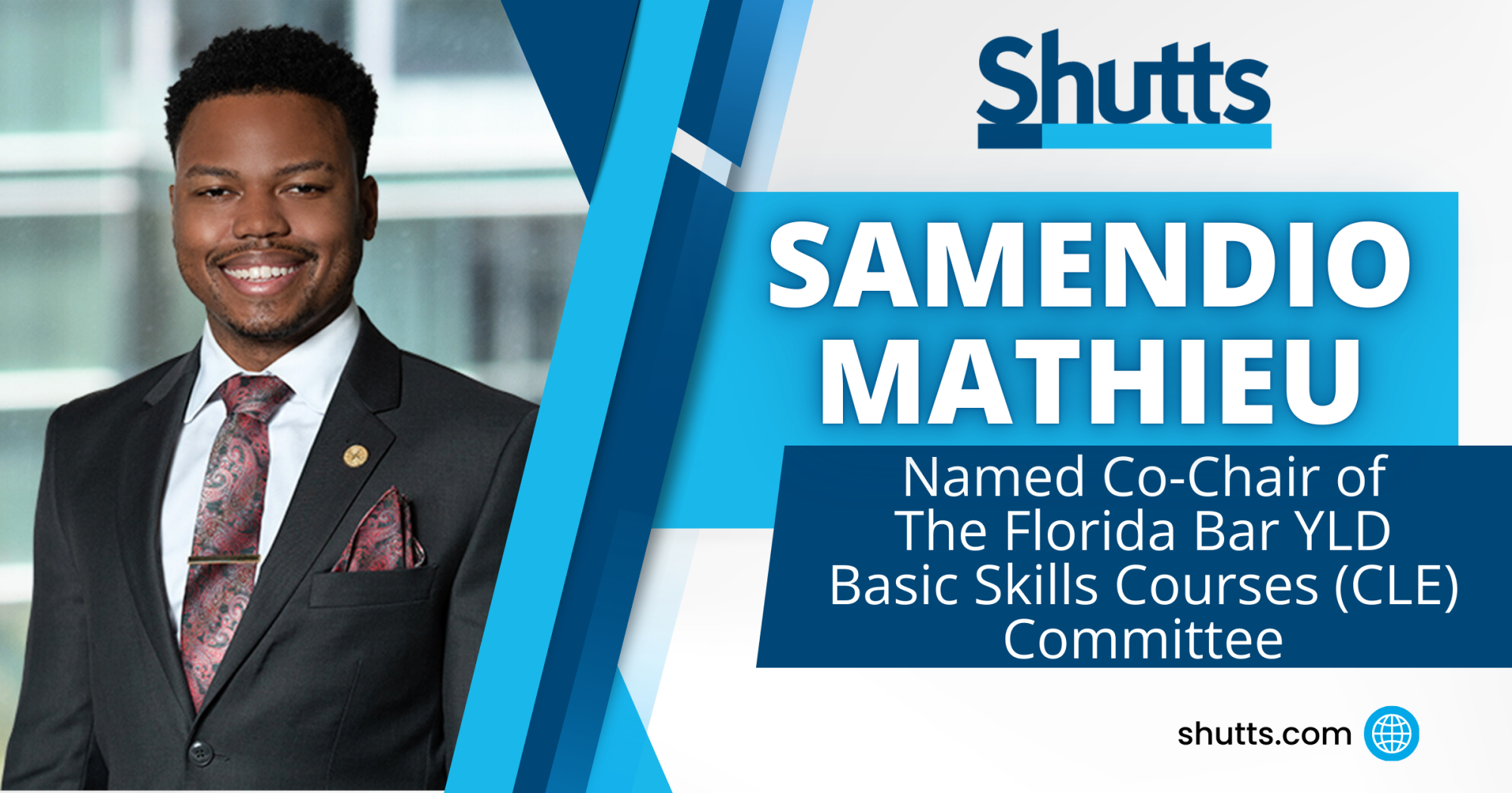 Samendio Mathieu Named Co-Chair of The Florida Bar YLD Basic Skills Courses (CLE) Committee Samendio Mathieu Named Co-Chair of The Florida Bar YLD Basic Skills Courses (CLE) Committee