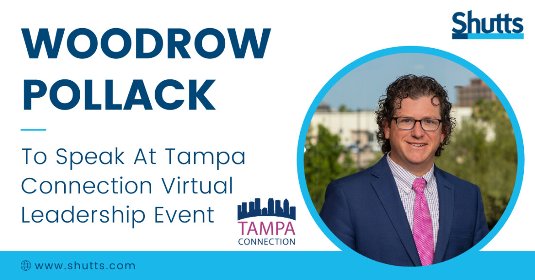 Woodrow Pollack to Speak at Tampa Connection Virtual Leadership Event