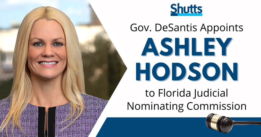 Gov. DeSantis Appoints Ashley Hodson to Florida Judicial Nominating Commission