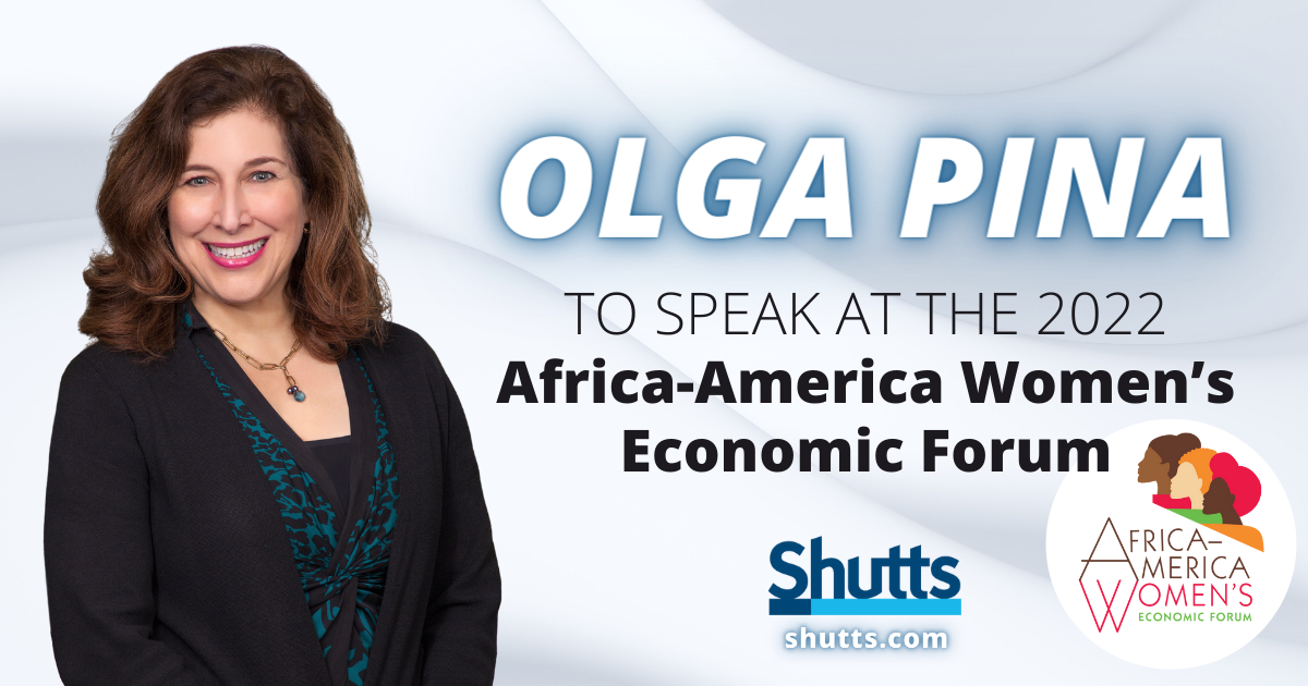 Olga Pina to Speak at the 2022 Africa-America Women’s Economic Forum
