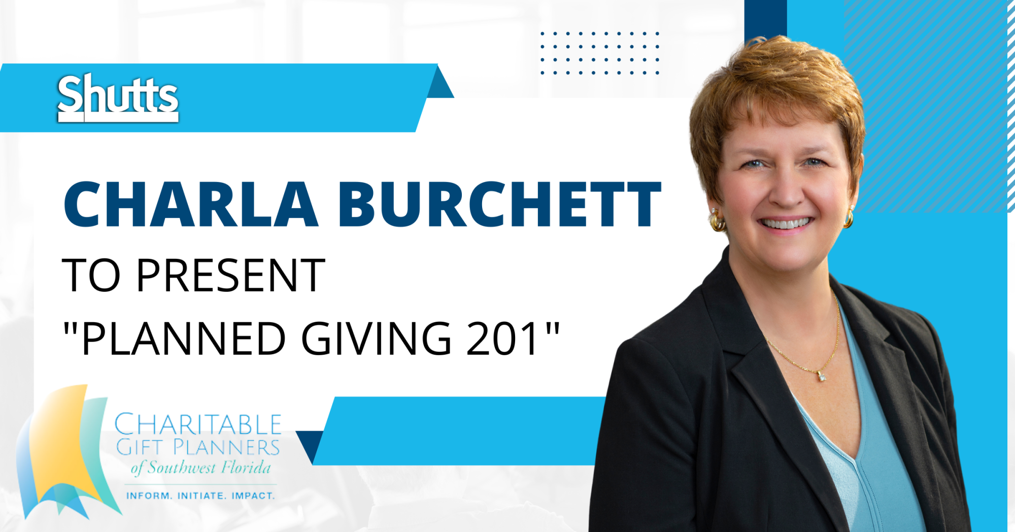 Charla Burchett to Present “Planned Giving 201”