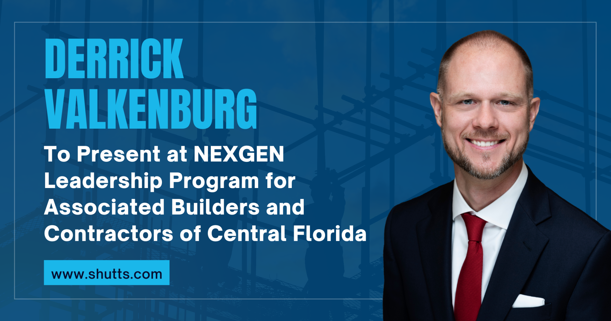 Derrick Valkenburg to Present at NEXGEN Leadership Program for ABCCF