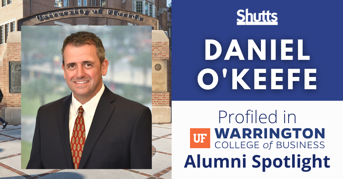 Daniel O’Keefe Profiled in UF Warrington College of Business Alumni Spotlight
