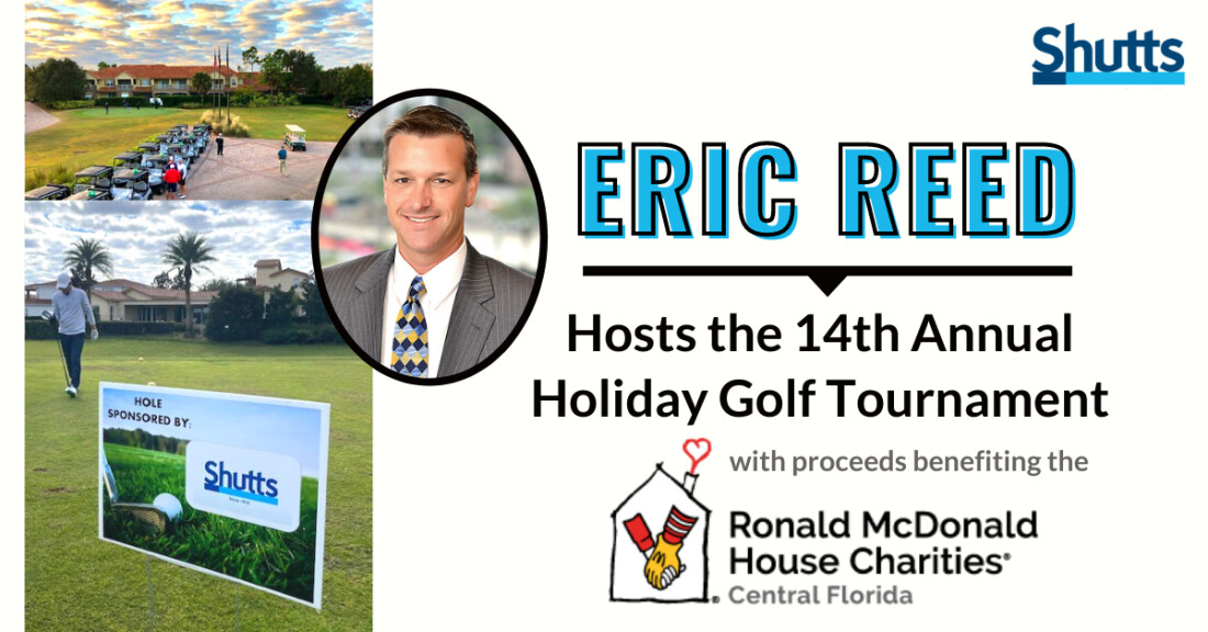 Eric Reed Hosts 14th Annual Holiday Golf Tournament with proceeds benefiting the Ronald McDonald House Charities® of Central Florida