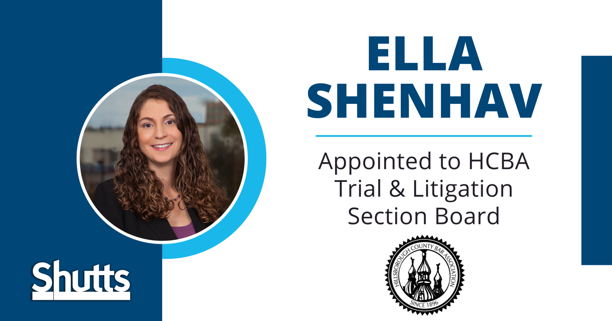 Ella Shenhav Appointed to HCBA Trial & Litigation Section Board