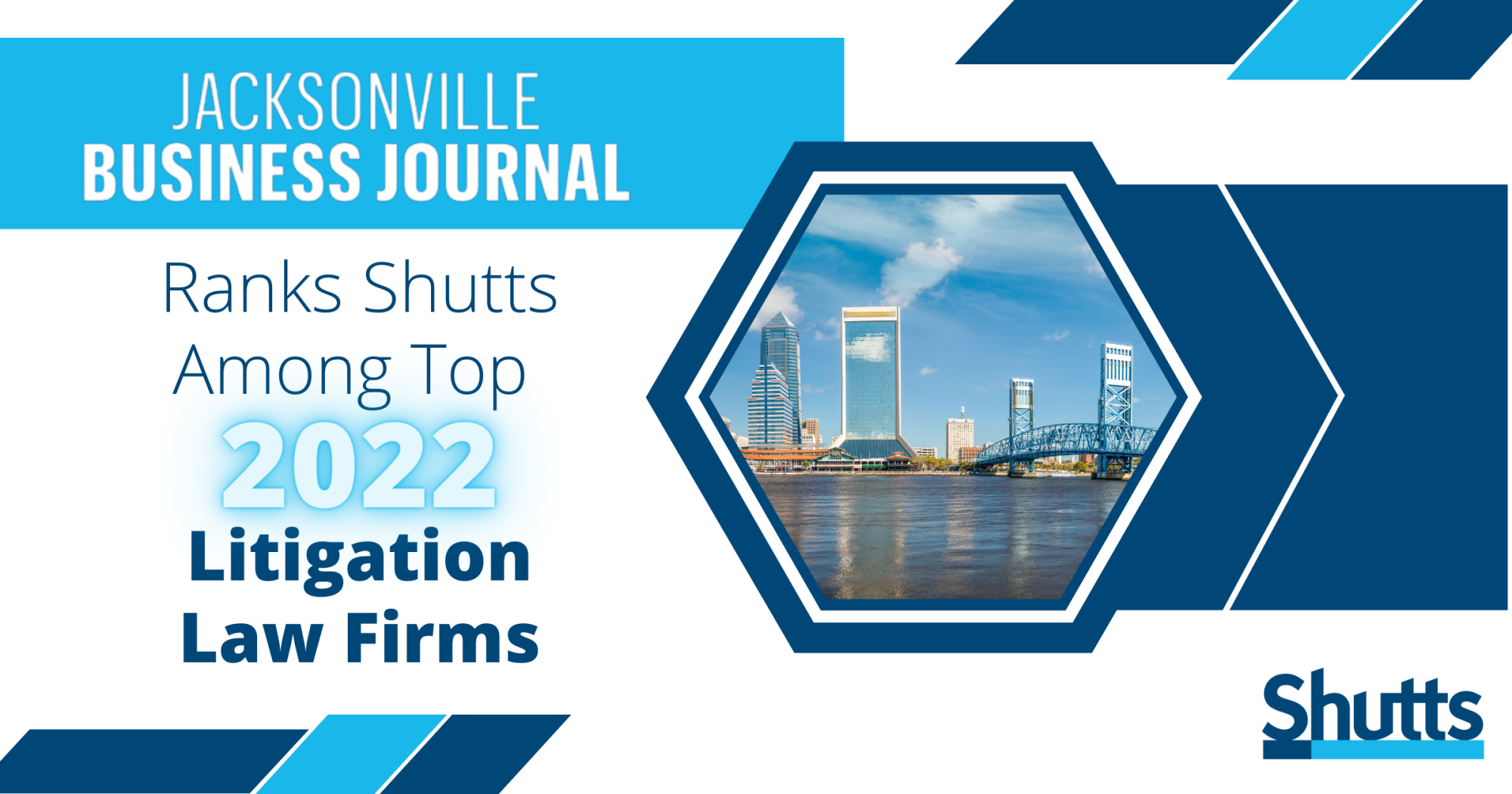 Jacksonville Business Journal Ranks Shutts Among Top 2022 Litigation Law Firms