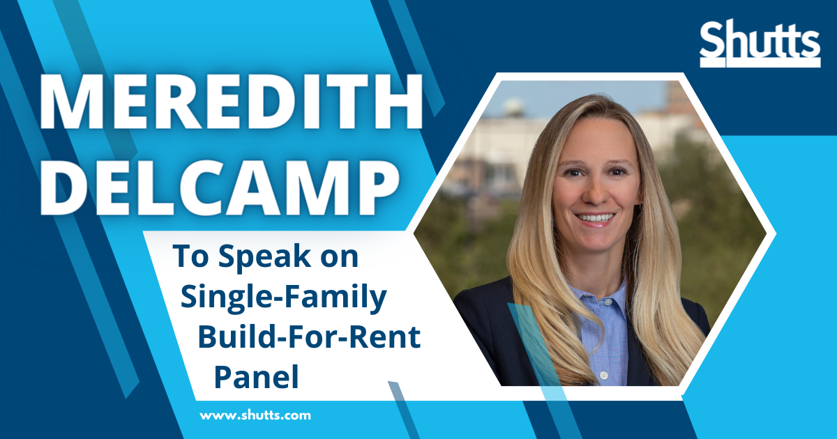 Meredith Delcamp To Speak on Single-Family Build-For-Rent Panel