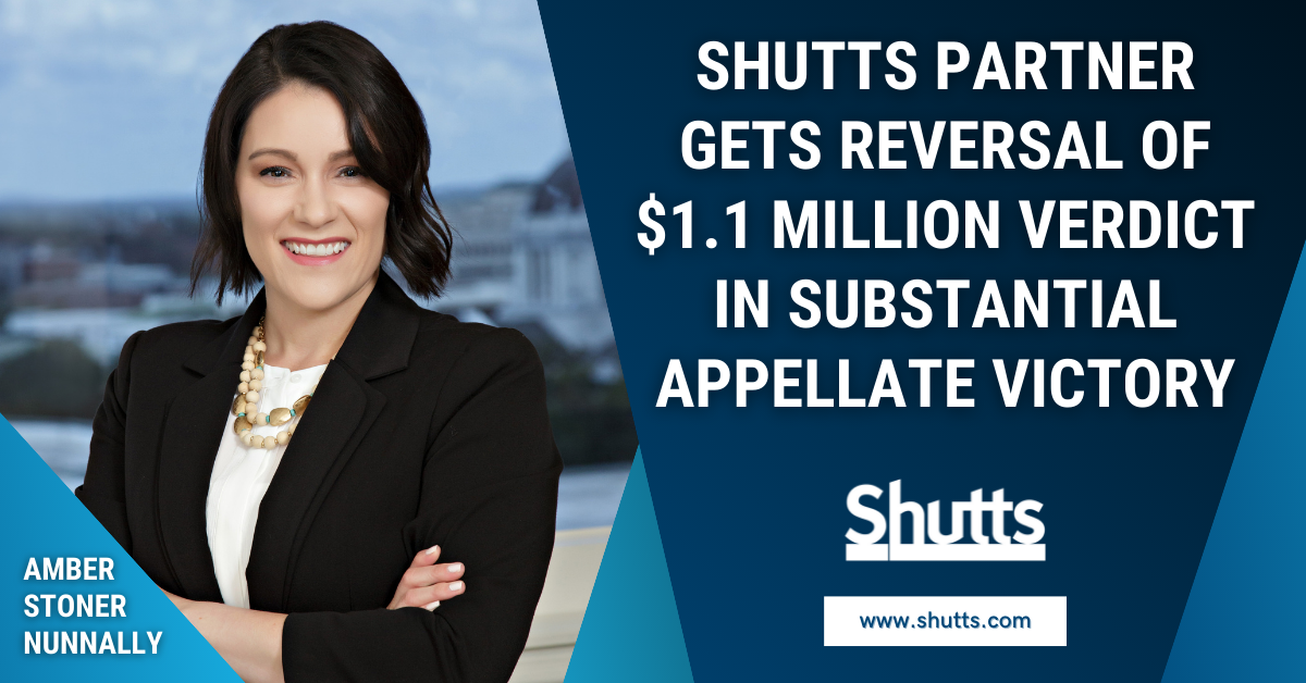 Shutts Partner Gets Reversal of $1.1 Million Verdict in Substantial Appellate Victory